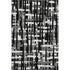 5' X 8' Black And Ivory Striped Washable Area Rug With UV Protection