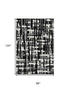 8' X 10' Black And Ivory Striped Washable Area Rug With UV Protection