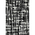 8' X 10' Black And Ivory Striped Washable Area Rug With UV Protection