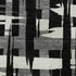 8' X 10' Black And Ivory Striped Washable Area Rug With UV Protection