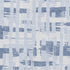 5' X 8' Blue And Ivory Striped Washable Area Rug With UV Protection