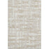 8' X 10' Ivory And Tan Striped Washable Area Rug With UV Protection