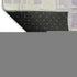 8' Lavender And Ivory Striped Washable Round Rug With UV Protection