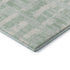 5' X 8' Mint Green And Ivory Striped Washable Area Rug With UV Protection