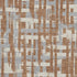 5' X 8' Rust And Ivory Striped Washable Area Rug With UV Protection