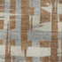 9' X 12' Rust And Ivory Striped Washable Area Rug With UV Protection