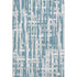 8' X 10' Teal And Ivory Striped Washable Area Rug With UV Protection
