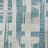 8' X 10' Teal And Ivory Striped Washable Area Rug With UV Protection