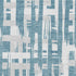 8' X 10' Teal And Ivory Striped Washable Area Rug With UV Protection