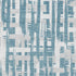 8' X 10' Teal And Ivory Striped Washable Area Rug With UV Protection