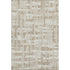 8' X 10' Taupe And Beige Striped Washable Area Rug With UV Protection