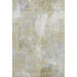5' X 8' Beige And Tan Floral Washable Area Rug With UV Protection