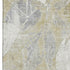 5' X 8' Beige And Tan Floral Washable Area Rug With UV Protection