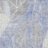 5' X 8' Denim Blue And Ivory Floral Washable Area Rug With UV Protection