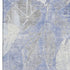 5' X 8' Denim Blue And Ivory Floral Washable Area Rug With UV Protection