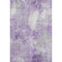 5' X 8' Lavender And Ivory Floral Washable Area Rug With UV Protection