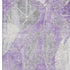 5' X 8' Lavender And Ivory Floral Washable Area Rug With UV Protection