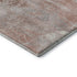 8' X 10' Salmon And Ivory Floral Washable Area Rug With UV Protection