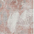8' X 10' Salmon And Ivory Floral Washable Area Rug With UV Protection