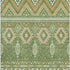 8' X 10' Green And Copper Tribal Washable Area Rug With UV Protection