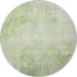 8' Artichoke Green And Ivory Abstract Washable Round Rug With UV Protection