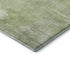 9' X 12' Artichoke Green And Ivory Abstract Washable Area Rug With UV Protection