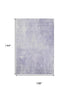 9' X 12' Lavender And Ivory Abstract Washable Area Rug With UV Protection