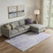 9' X 12' Lavender And Ivory Abstract Washable Area Rug With UV Protection