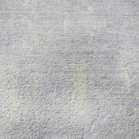 9' X 12' Lavender And Ivory Abstract Washable Area Rug With UV Protection