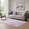 5' X 8' Pink And Ivory Abstract Washable Area Rug With UV Protection
