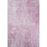 5' X 8' Pink And Ivory Abstract Washable Area Rug With UV Protection