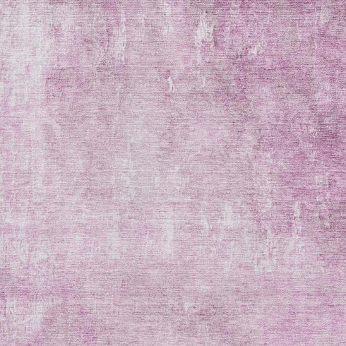 5' X 8' Pink And Ivory Abstract Washable Area Rug With UV Protection