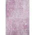 5' X 8' Pink And Ivory Abstract Washable Area Rug With UV Protection