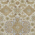 5' X 8' Beige And Tan Floral Medallion Washable Area Rug With UV Protection