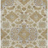 5' X 8' Beige And Tan Floral Medallion Washable Area Rug With UV Protection
