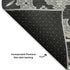5' X 8' Charcoal And Gray Floral Medallion Washable Area Rug With UV Protection