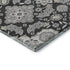 8' X 10' Charcoal And Gray Floral Medallion Washable Area Rug With UV Protection