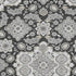 8' X 10' Charcoal And Gray Floral Medallion Washable Area Rug With UV Protection