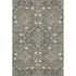 5' X 8' Coffee And Gray Floral Medallion Washable Area Rug With UV Protection