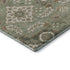 5' X 8' Sage And Copper Floral Medallion Washable Area Rug With UV Protection