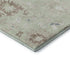 8' Artichoke Green Brown And Blue Floral Washable Round Rug With UV Protection