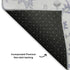 5' X 8' Lavender And Gray Floral Washable Area Rug With UV Protection