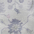 5' X 8' Lavender And Gray Floral Washable Area Rug With UV Protection