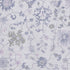 5' X 8' Lavender And Gray Floral Washable Area Rug With UV Protection