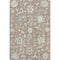 8' X 10' Taupe Ivory And Gray Floral Washable Area Rug With UV Protection
