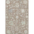8' X 10' Taupe Ivory And Gray Floral Washable Area Rug With UV Protection