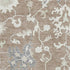 8' X 10' Taupe Ivory And Gray Floral Washable Area Rug With UV Protection