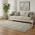 5' X 8' Beige And Taupe Geometric Washable Area Rug With UV Protection