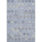 8' X 10' Blue And Ivory Geometric Washable Area Rug With UV Protection