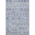 8' X 10' Blue And Ivory Geometric Washable Area Rug With UV Protection